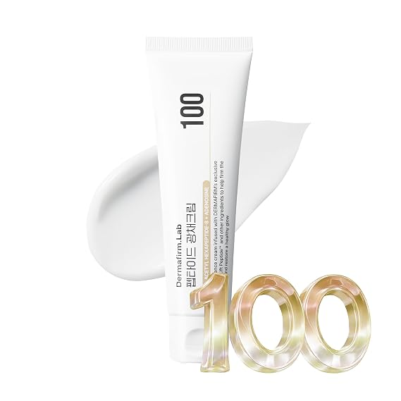 Dermafirm Peptide Radiance Cream 100, Daily Facial Moisturizer with Adenosine, Lightweight Brightening Cream for Dull Skin, Korean Skincare, 1.69 fl oz