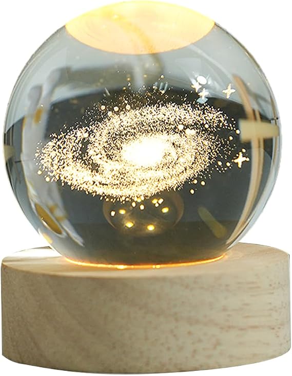 3D Crystal Ball, Universe Galaxy, Crystal Ball, Popular, Planet, Crystal Ball, Stylish, Healing Goods, Indirect Light, Glass, Night Light, Valentine's Day, Children, Women's, Gift, Gift, Home,