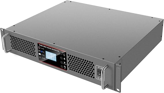 Xijia1000VA 800W(Peak 1600W) 19 Rack Mount Inverter 1000VA DC 48V to AC 120V 60HZ Solar Converter for Home Use car (DC48V (Range 40V-60V) 1000VA)