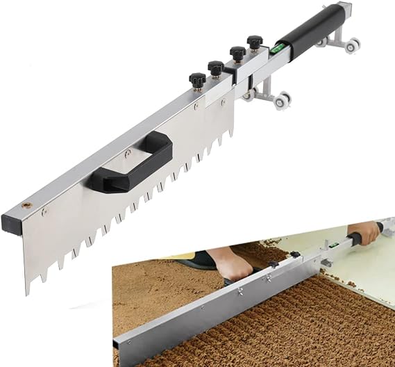 Tile Flat Ash Device Floor Tile Leveler Leveling Flat Sand Tiling Paving Tool Adjustable Thickness Tile Flat Sand Tools Folded Gray 800mm