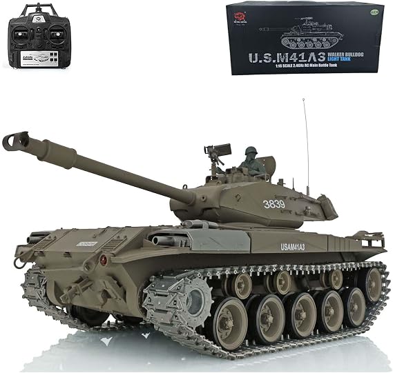 Toucan RC Hobby Henglong 1/16 Scale 7.0 Upgraded Walker Bulldog RTR RC Tank 3839 Metal Tracks