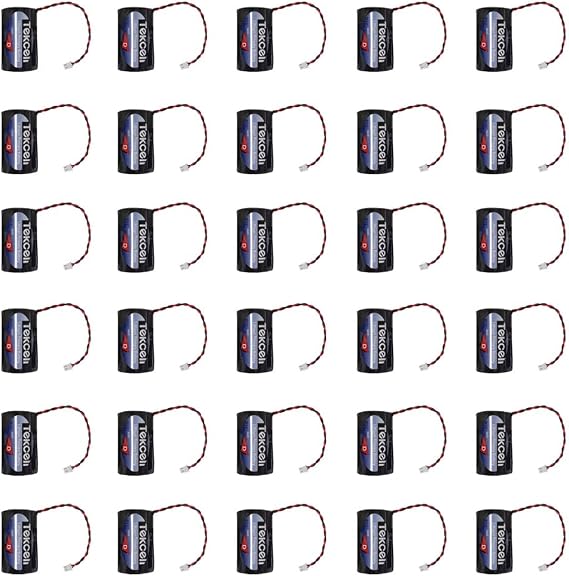 (Pack of 30) 3.6V 19000mAh D Size Lithium Battery with Plug for Tekcell SB-D02 Non Rechargeable