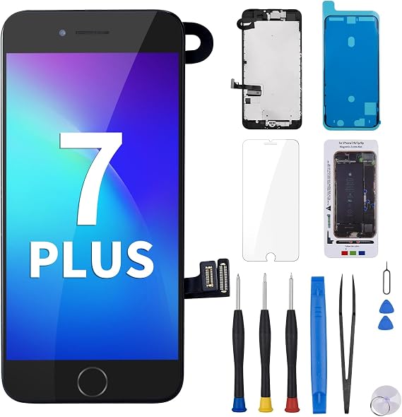 for iPhone 7 Plus Screen Replacement with Home Button 5.5" Black