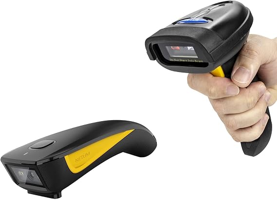 NETUM 2D Barcode Scanner, Compatible with 2.4G Wireless & Bluetooth & USB Wired Connection, Connect Smart Phone, Tablet, PC, 1D Bar Code Reader Work for QR PDF417 Data Matrix