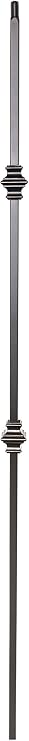 T61 - Iron Balusters - Double Knuckle - Hollow - 44" Tall - 1/2" Square - Box of 10 (Oil-Rubbed Copper)