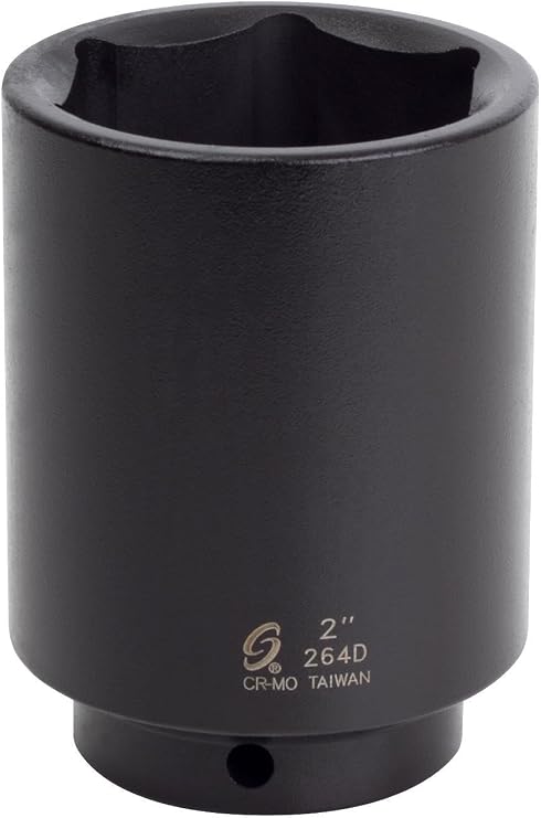 SUNEX TOOLS 264d 1/2-Inch Drive 2-Inch Deep Impact Socket