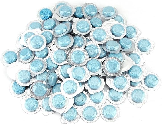 Ymiko Car Windshield Glass Concentrated Washer Tablets Car Windscreen Wiper Cleaning Washer Solid Glass Water Effervescent Tablet Windshield Cleaner for Car Kitchen Window (100pcs)