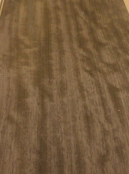 Bubinga Smoked Fumed Figured Wood Veneer 6" x 10" raw no Backing 1/42" Thickness