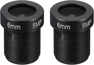 PATIKIL 2.8mm CCTV Camera Lens, F1.8 FPV Security Lens 3MP 14011284 Wide Angle M12 Threaded Dia for IP Camera Panoramic, 2 Pack