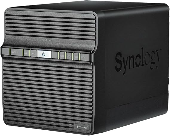 Synology DiskStation DS423 4-Bay 3.5 Diskless 2xGbE NAS, Realtek RTD1619B 4-core (4-thread) 1.7 GHz, 2GB RAM, 3 x USB3.2 - 2 Yr - Launch 15March | DiskStation Manager | Private cloud, file sharing, backup and multimedia storage for home and business.