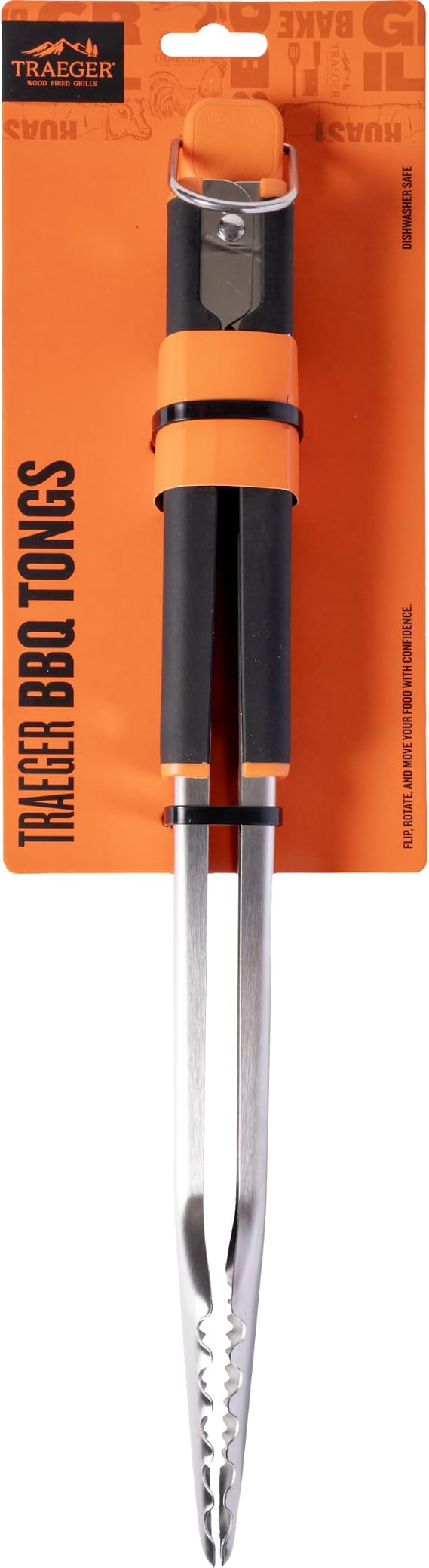 Traeger Grills BAC790 Stainless Steel BBQ Tongs Dishwasher Safe Grill Accessory