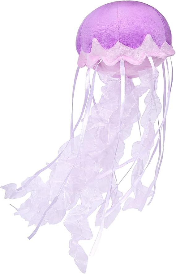 Lilizzhoumax Simulation Jellyfish Plush Toy 15cm/6", Realistic Stuffed Animal, Cute Hangable, Super Soft Sea Animal Home Decoration Toy