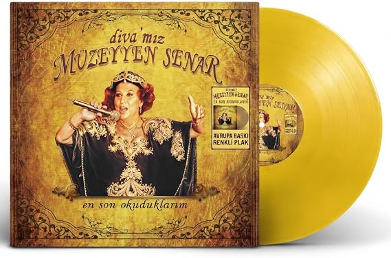 Müzeyyen Senar Diva'mız En Son Okuduklarım Gold Viny Renkli Plak, LP - My Yonca