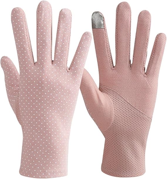 Eohak Women-UV-Sun-Protection-Gloves Full Finger Cycling Gloves Summer Outdoor Gloves