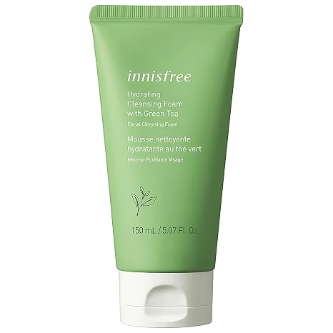 innisfree Green Tea Hydrating Cleansing Foam Creamy Face Cleanser