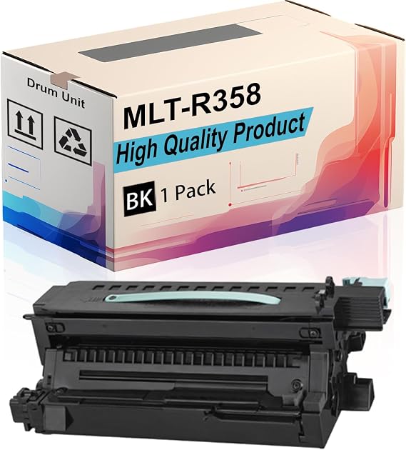 MLT-R358 Drum Unit Compatible for Samsung MultiXpress M5370LX Printers, High Yield 80000 Pages, Print More Pages (Black)