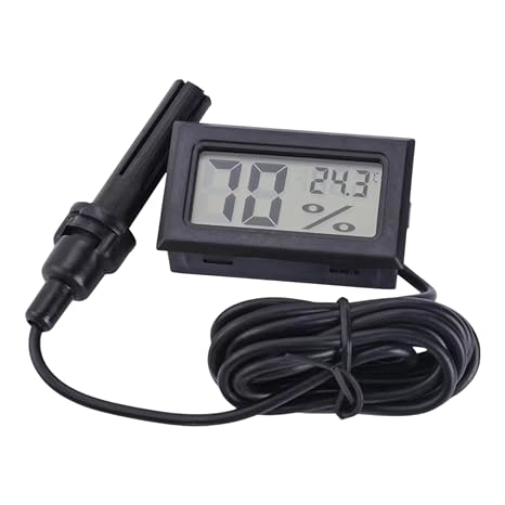 Digital Humidity Meter Thermometer Moisture Meter with Probe Thermometer Thermometer Thermometer for Incubator