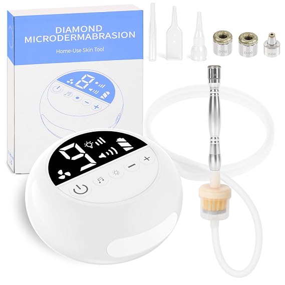 Pro Microdermabrasion Machine Mini Portable Facial Pore Vacuum Tool