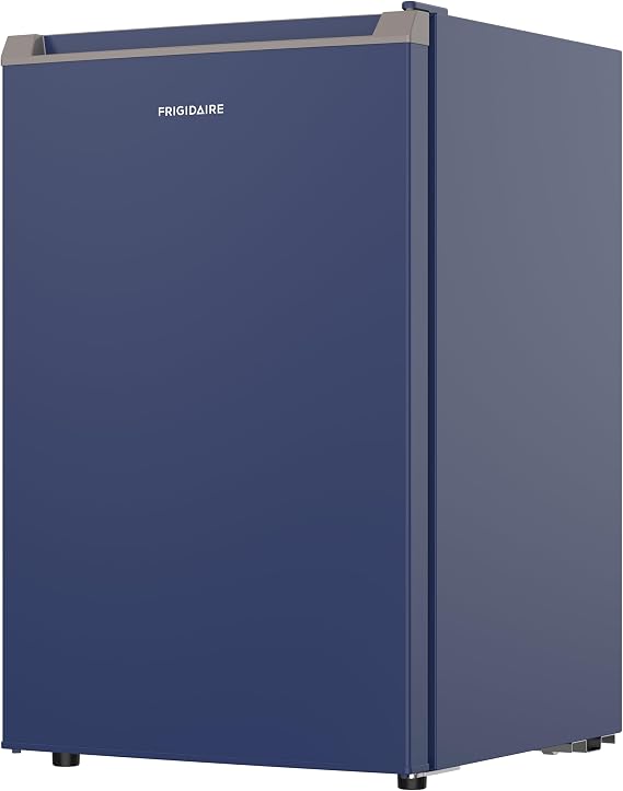 Frigidaire Mini Refrigerator, Compact Freezer Compartment, Adjustable Thermostat Control, Reversible Door, Contemporary Series, 4.5 cu ft, Blue