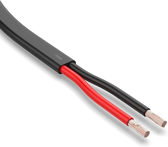 AUPROTEC FLRYY Car Cable 2 x 1.5 mm² 5 m Flat Cable Vehicle Cable / Vehicle Cable Various Applications I 2-Pin Cable Suitable for Trailers