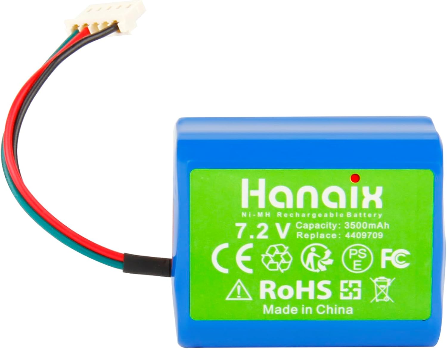 3500mAh 7.2V NiMH Replacement Battery for iRobot Braava 380 380T 390T Mint 5200 5200B 5200C Vacuum Cleaner Battery