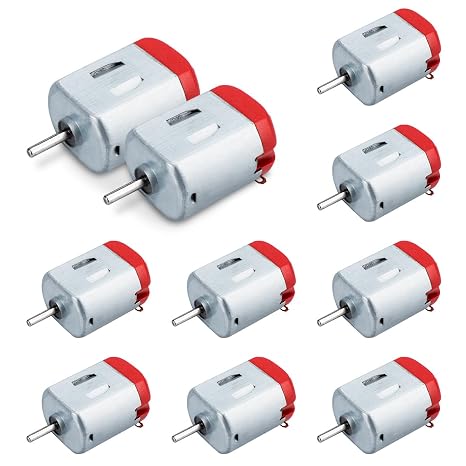 10 Pcs Micro DC Motor Small DC Motor Mricor 130 DC 3V-5V 23000RPM for DIY Toys and Science Experiments
