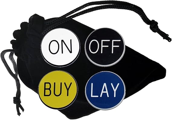 Cyber-Deals Craps On/Off and Buy/Lay Lammer Buttons with Storage Pouch