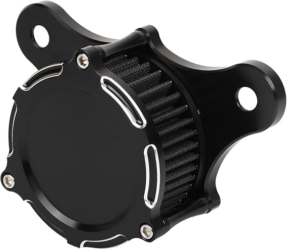 Motorcycle Black Cut Air Cleaner Intake Filter Kit for Harley Dyna FXR Street Bob Softail Fatboy 1993-2016 Touring Electra Glide Road King Street Road Glide 1993-2007