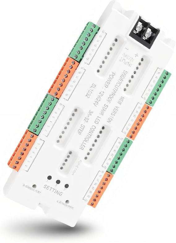Motion Sensor LED Stair Light Controller Intelligent Automatic Cascaded Stair Ladder Step Light Controller 32 Groups Intelligent Light Control System for