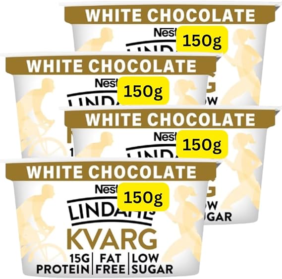 White Chocolate Yoghurt 150g No Fat Low Sugar Lindhals+ (4x150g)
