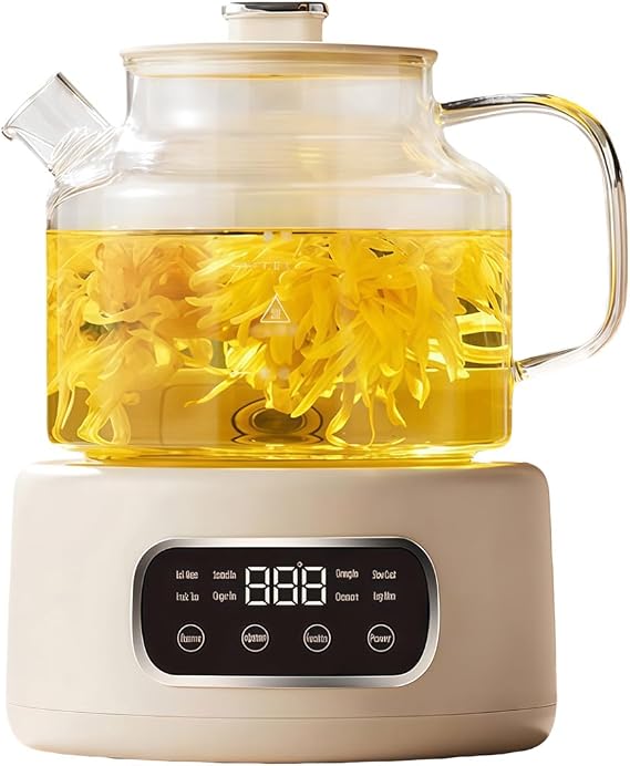 Electric Kettle, Milk Warmer, Healthy Tea Pot, Hot Milk Warmer, Multifunctional Thermostatic Kettle, 24 Hours Constant Temperature, 1.2l Large Capacity white