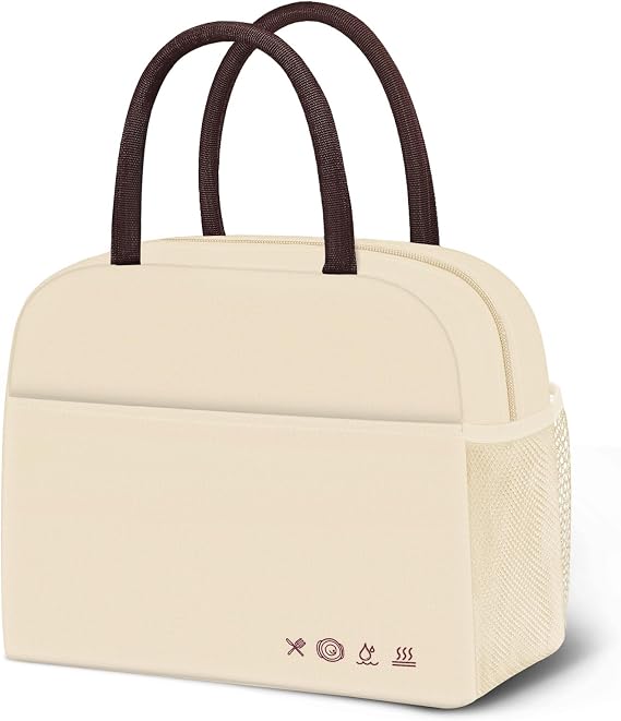 DALINDA Lunch Bag Lunch Box for Women Men, Insulated Lunch Bags Water-Resistant Cute Cooler Lunch Tote Bag, Reusable Large Capacity for Work Travel Picnic