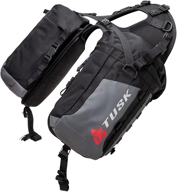 Tusk Excursion Rackless Luggage System Base Standard Heat Shield Black/Grey For Aprilia Tuareg 660 2024