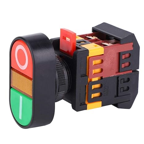 APBB-22/25N Double Push-Button Switch with LED Light NO+NC Momentary Button Switch Mounting Diameter 22mm and 25mm(380VAC)