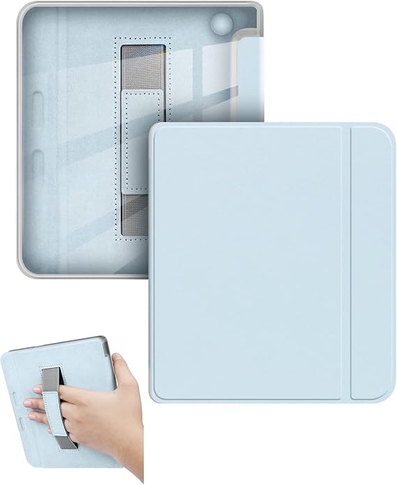 Kobo Libra Color/2 eReader用リストストラップケースライトブルー
