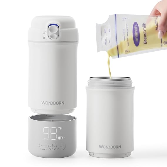 Portable Bottle Warmer for Travel, Breastmilk & Water, 3X Faster