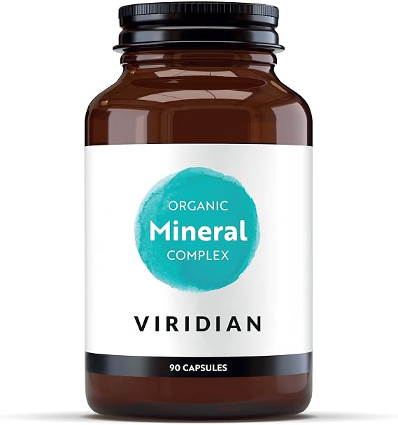 Viridian - Organic Mineral Complex - 90 Caps | Over 80 Essential Trace & Macro Minerals | Naturally Rich in Calcium & Magnesium | Essential Trace Minerals | Nutritionist Formulated