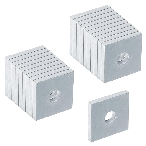 20 Pack Square Strut Washer Plate for 3/8" Bolt, Fits 1-5/8" Strut Channel