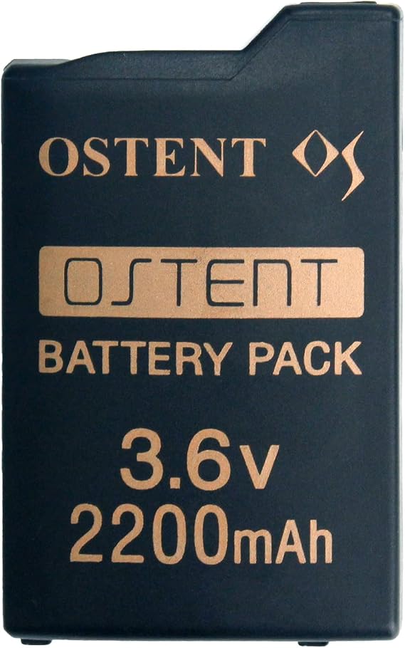 OSTENT Upgraded Version Real 2200mAh 3.6V Lithium Ion Li-ion Polymer Rechargeable Battery Replacement for Sony PSP 1000 PSP-280 Console Video Games