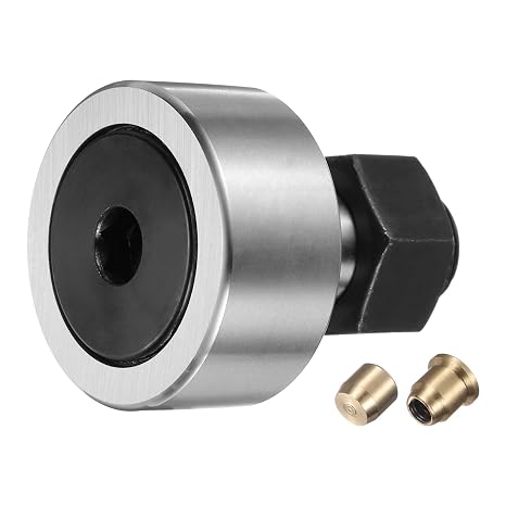 uxcell Cam Follower Track Runner Bearings CF20/KRV52 PPA Needle Roller Stud Track Bearing, 52mm Roller Diameter, M20 Stud Type, (Hexagon Socket)