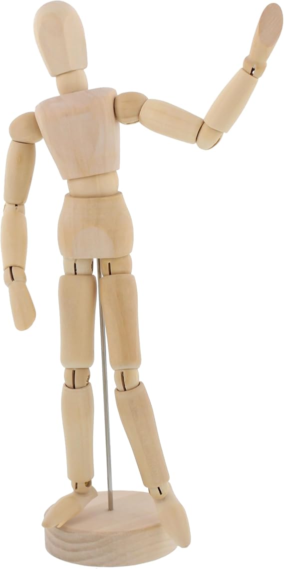 US Art Supply Wood 8" Female - Artist Drawing Manikin