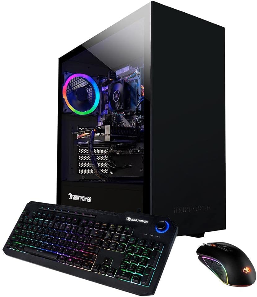 iBUYPOWER Pro Gaming PC Computer Desktop ARCB 108Av2 AMD Ryzen 3 3100 3.6GHz, NVIDIA GT 710 1GB, 8GB DDR4 RAM, 1TB HDD, Wi-Fi Ready, Windows 10 Home