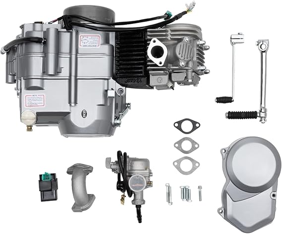 125CC Four-Stroke Motorcycle Engine, Single-Cylinder Motorcycle Air-Cooled Manual Clutch, Off-Road Vehicle ATV Complete Engine Kit for CRF50 CRF70 XR50 CT70 CT90 CT110