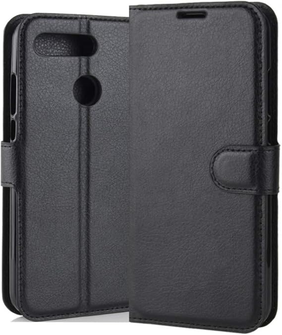 Honor View 20 Case, Premium PU Leather Wallet Flip Phone Protective Case Cover with Card Slots for Huawei Honor View20 Smartphone (Black)