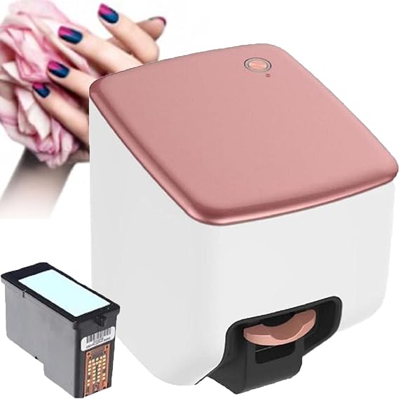 3d Nail Art Printer, Automatic Smart Nail Machine Nail Printer, 4800 Dpi Print Clarity Nail Printer,Identify Nails, 1000+ Designs, 10s Fast Printing, Wifi/Usb Support, Ideal For Diy Nail Art