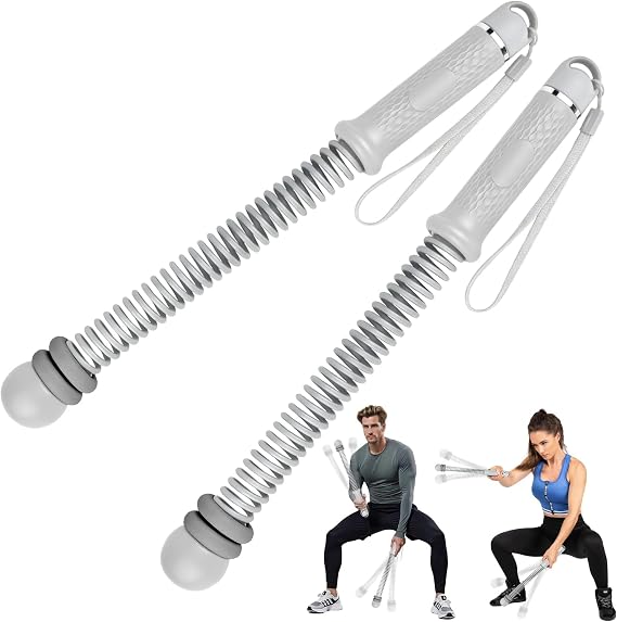 2PCS Ropeless Battle Ropes, Adjustable Ropeless Battle Rope Trainer, Upgrade Weighted Multifunctional Training Cordless Battle Rope, Battle Ropes for Home Workout Women Men Portable Strength Building