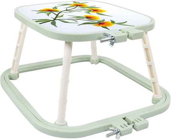 guofa 2-Layer Embroidery Hoop Stand Trapezoid Holder Cross Stitch Frame