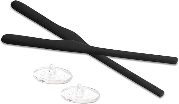 Black Keel Blade Rubber Kits Replacement for Oakley OX3125 Sunglasses