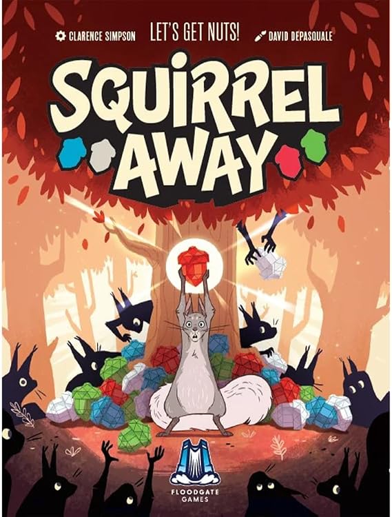 Floodgate Games | Squirrel Away | Bluffing Set Collection Party Card Game With Hidden Nuts Scoundrel Accusations And Fast Drafting | 3 To 6 Players | 20 Minutes
