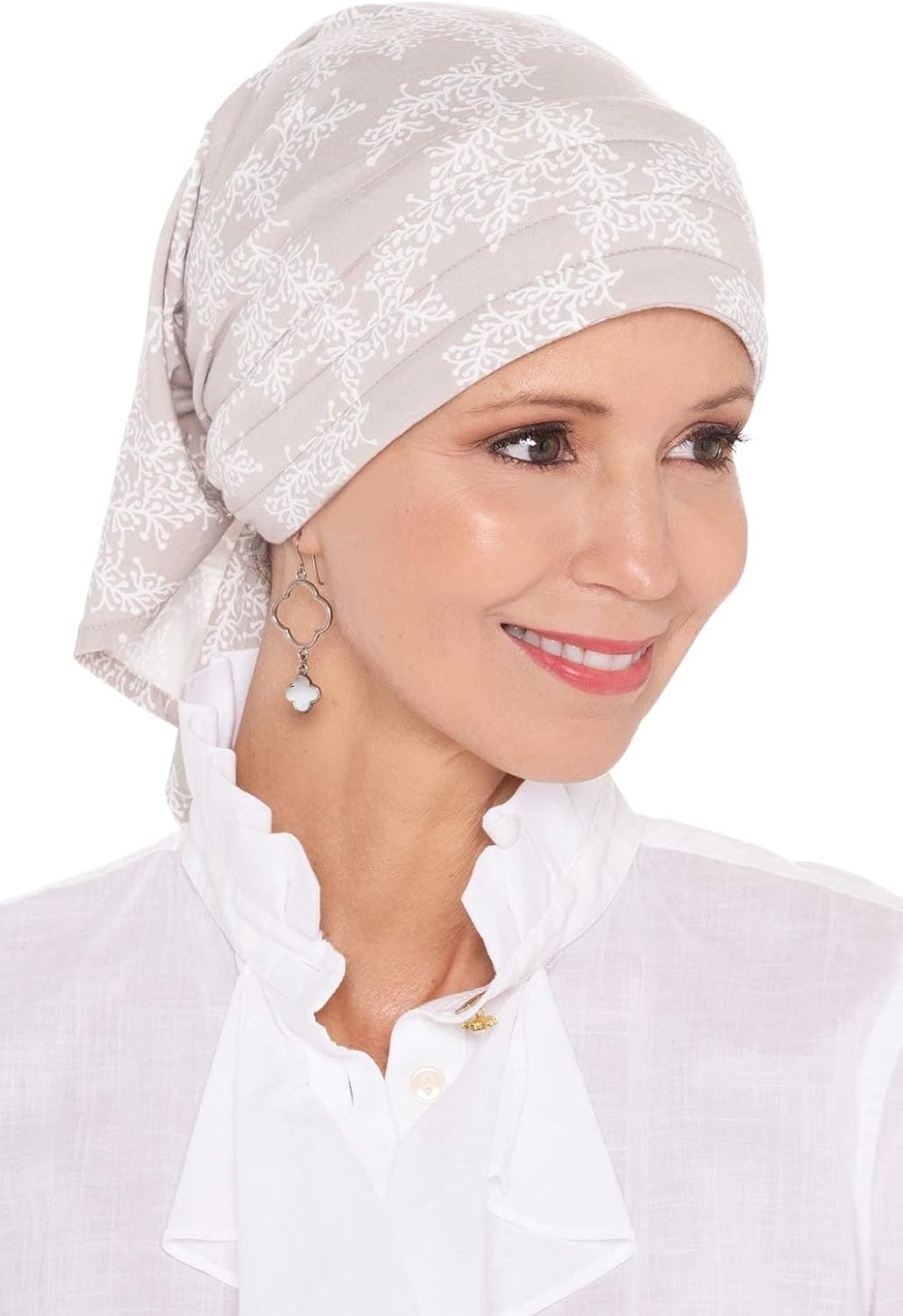 Cardani Instant Tie Headscarf - Padded Easy Tie Triangle Scarf in Luxury Viscose from Bamboo